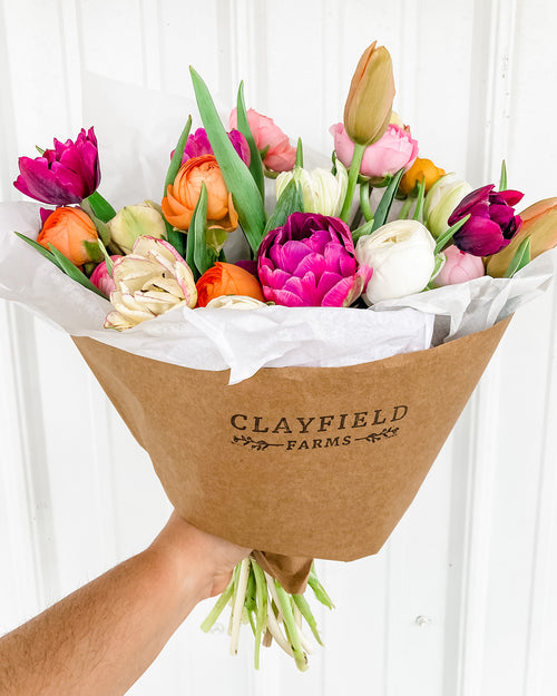 Mother's Day Pre-Order: Tulip & Ranunculus Bouquet