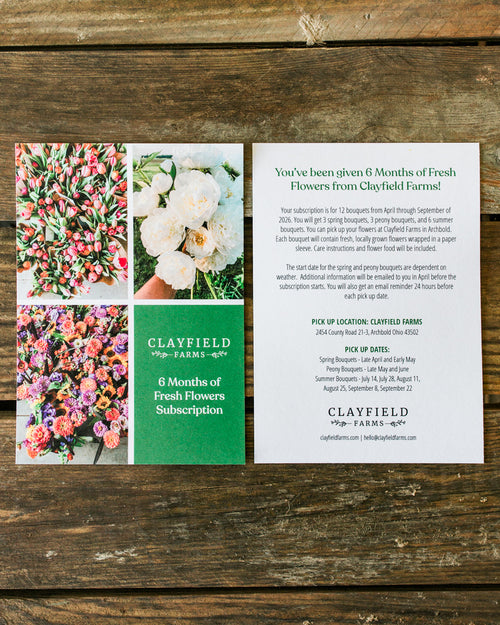 *NEW* 6 Months of Fresh Flowers!